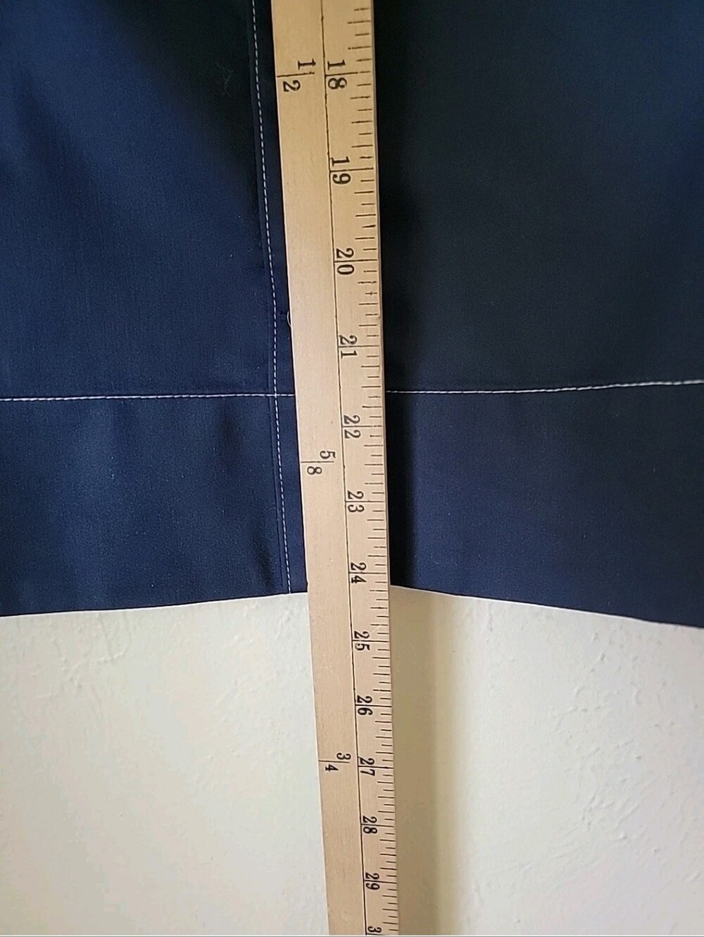 Chicos Blue Classic Navy Blue Short Sleeve BoxyTop - Picture 14 of 14